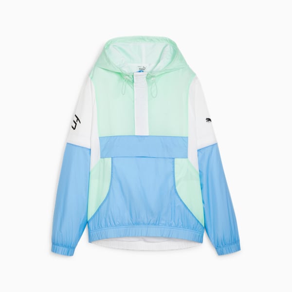STEWIE x WATER Women's Basketball Anorak, PUMA White-Day Dream-Minty Burst, extralarge