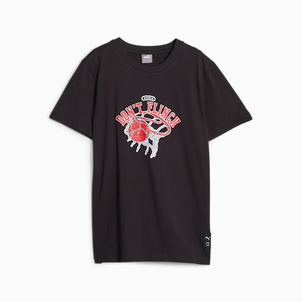 Basketball Graphic Youth Tee, PUMA Black, extralarge-GBR