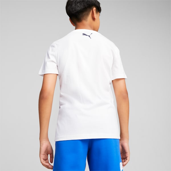 T-shirt graphique de basketball Jeune, PUMA White, extralarge