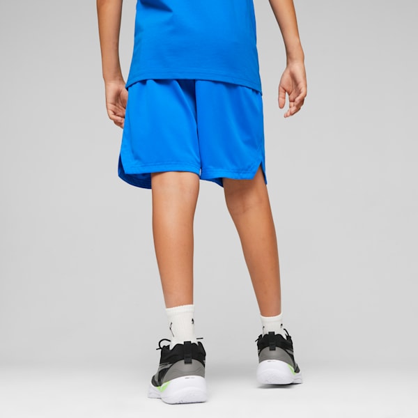 Basketball Jaws Big Kids' Boys' Shorts, Racing Blue, extralarge