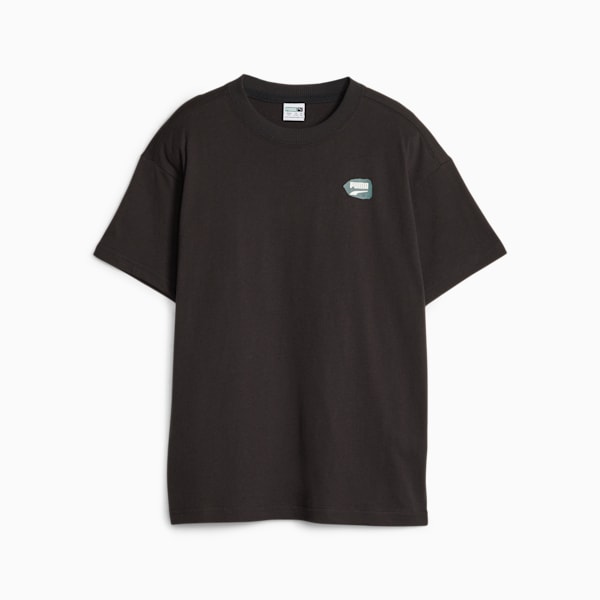 Downtown Kids' Graphic Tee, PUMA Black, extralarge