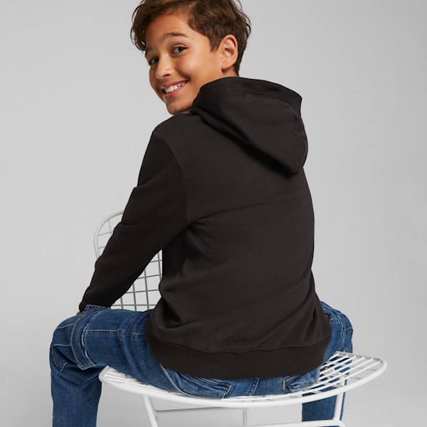 Chandail à capuchon à logo Downtown Logo Jeunes, PUMA Black, extralarge