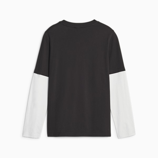 Classics FTR Baller Youth Longsleeve Tee, PUMA Black, extralarge-IND