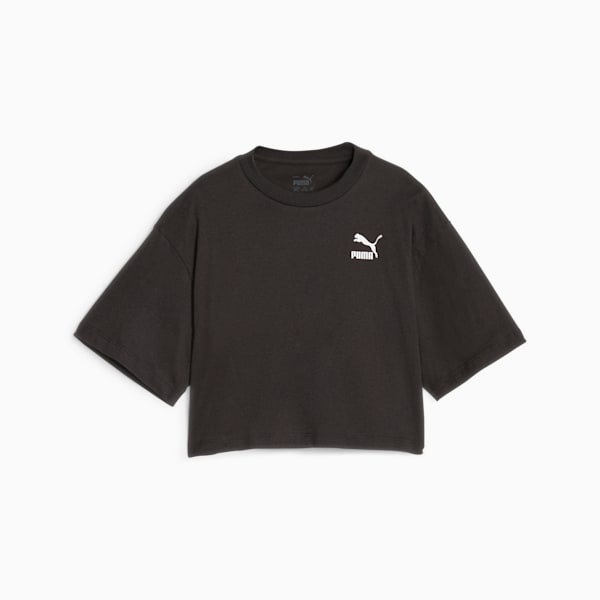 Classics Big Kids' Cropped Tee, PUMA Black, extralarge