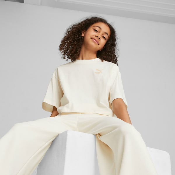 Classics Big Kids' Cropped Tee, no color, extralarge