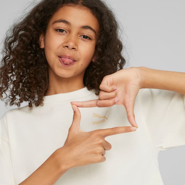 Classics Big Kids' Cropped Tee, no color, extralarge