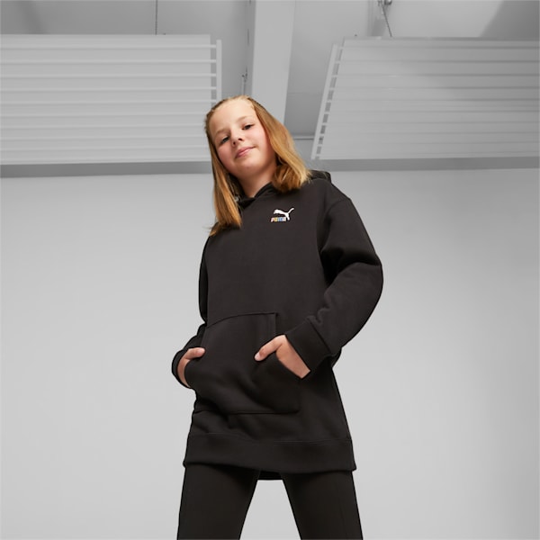 Classics Sweater Weather Youth Hoodie, PUMA Black, extralarge-IND