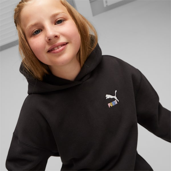 Classics Sweater Weather Youth Hoodie, PUMA Black, extralarge-IND