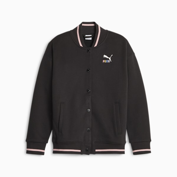 Classics Sweater Weather Youth Jacket, PUMA Black, extralarge-IND