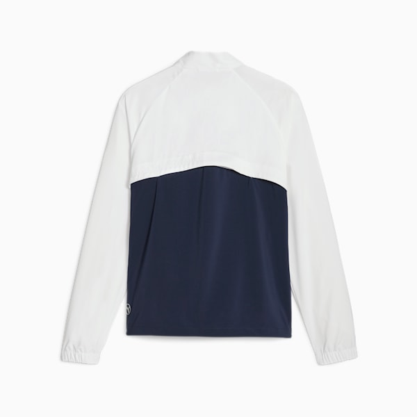 Monterey Women's Golf Windbreaker, White Glow-Navy Blazer, extralarge-GBR