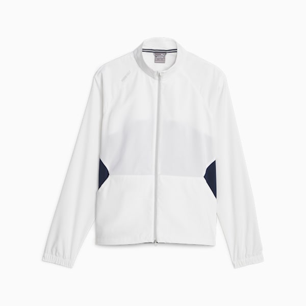 Monterey Women's Golf Windbreaker, White Glow-Navy Blazer, extralarge-GBR