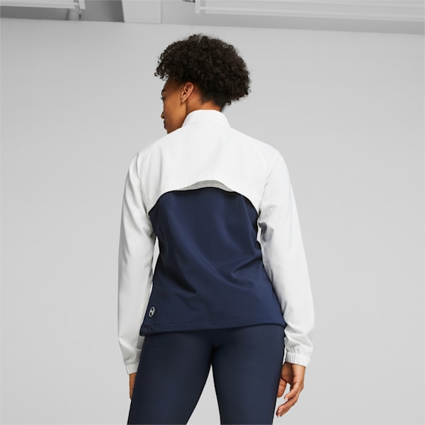 Monterey Women's Golf Windbreaker, White Glow-Navy Blazer, extralarge-GBR