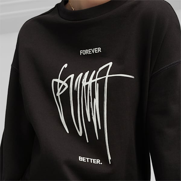 Classics Women's Sweatshirt, PUMA Black, extralarge-IND