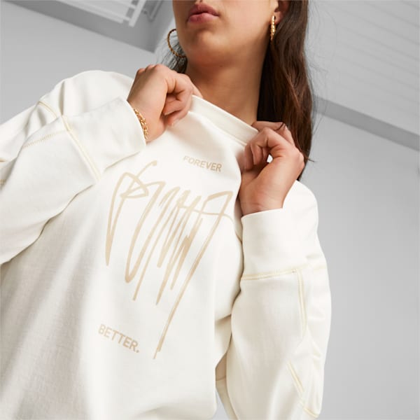Classics Women's Sweatshirt, Warm White, extralarge