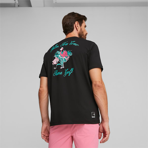 PUMA x PALM TREE CREW Men's Graphic T-shirt, PUMA Black, extralarge-IND