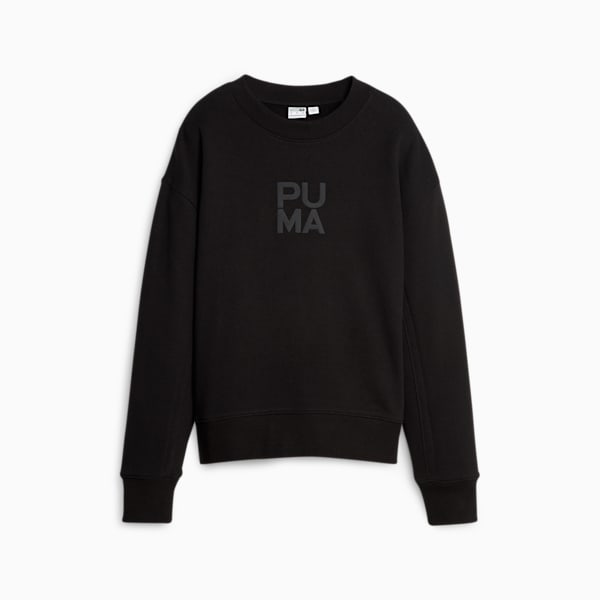 ウィメンズ インフューズ クルー FT, PUMA Black, extralarge-JPN