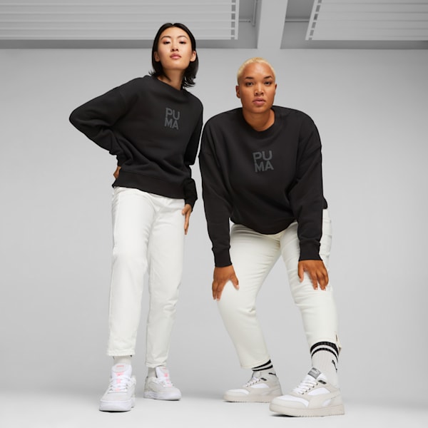 ウィメンズ インフューズ クルー FT, PUMA Black, extralarge-JPN