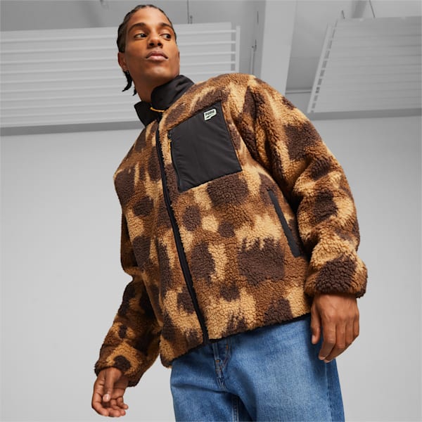 Downtown Men's Sherpa Jacket, PUMA Black, extralarge-GBR