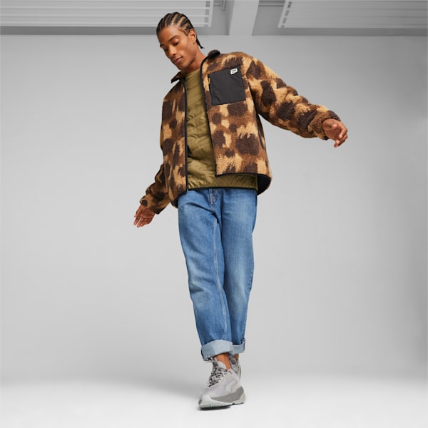 Downtown Men's Sherpa Jacket, PUMA Black, extralarge-GBR