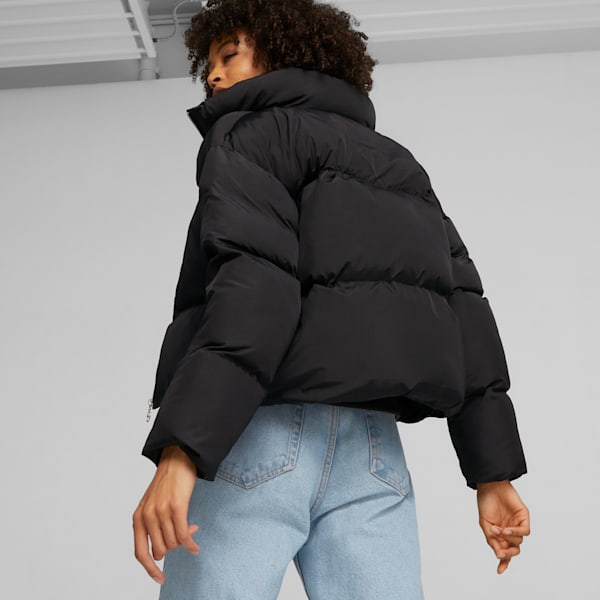 Women's black puffer jackets