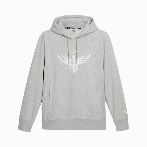 PUMA x MELO Hoodie, Light Gray Heather, extralarge