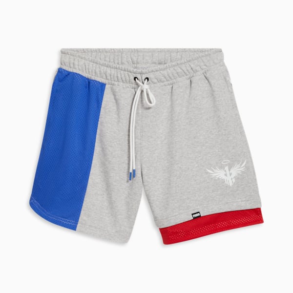 PUMA x LAMELO BALL Men's Ralph Shorts, Light Gray Heather, extralarge