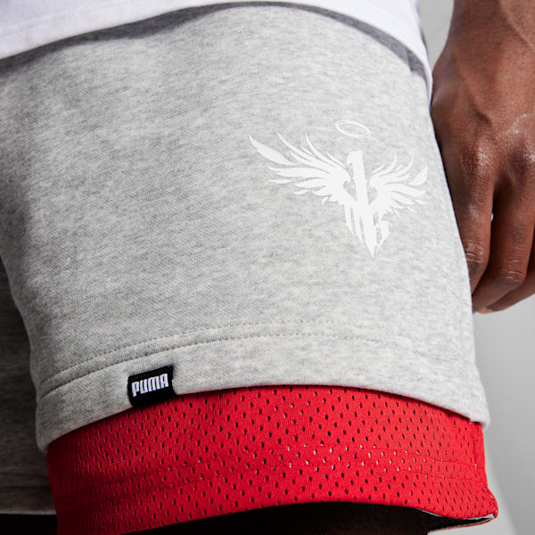 Shorts PUMA x MELO Ralph, Light Gray Heather, extralarge