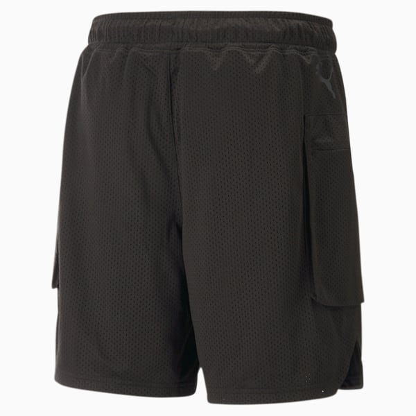 Shorts de basquetbol para hombre PUMA x Melo, PUMA Black, extralarge