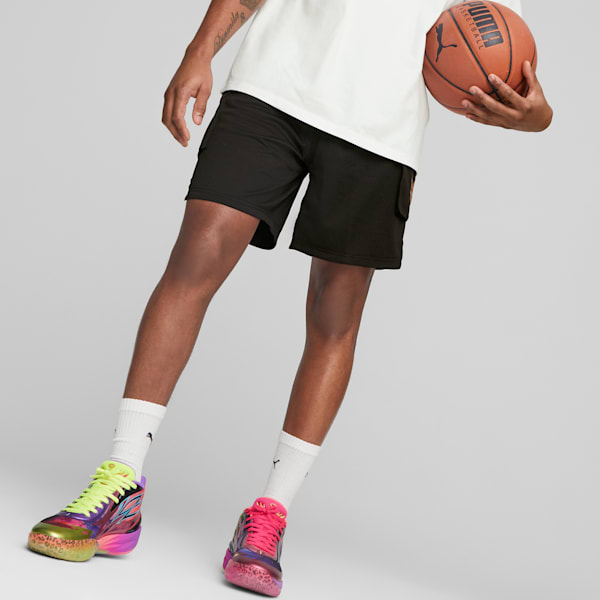 Shorts de basquetbol para hombre PUMA x Melo, PUMA Black, extralarge