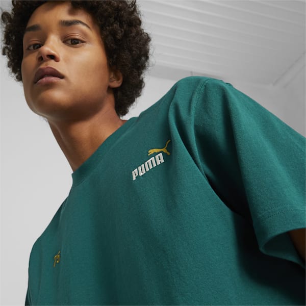 PUMA 75 Logo Celebration Men's T-shirt, Malachite, extralarge-IND