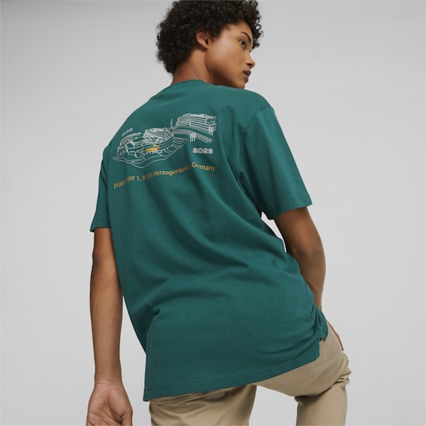 PUMA 75 Logo Celebration Men's T-shirt, Malachite, extralarge-AUS