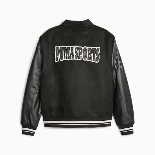 PUMA TEAM Men's Varsity Jacket, PUMA Black, extralarge-GBR