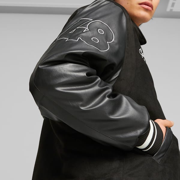 Chamarra Varsity de PUMA TEAM para hombre, PUMA Black, extralarge