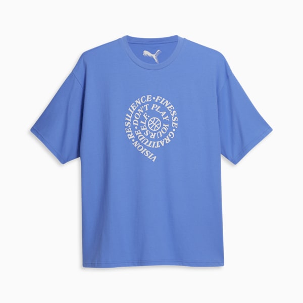 Playera de basquetbol para mujer Skylar Hoops Culture, Blue Glimmer, extralarge