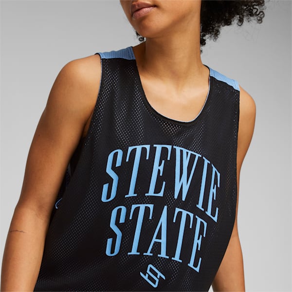 Puma Stewie x Water Women's Basketball Jersey, Black/Day Dream, M