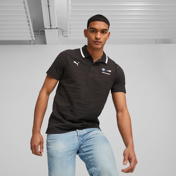 BMW M Motorsport Men's Polo, PUMA Black, extralarge-IND