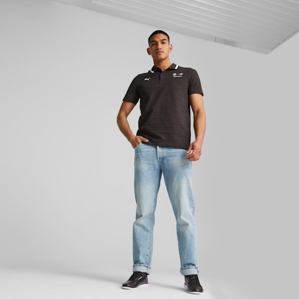 BMW M Motorsport Men's Polo, PUMA Black, extralarge-IND