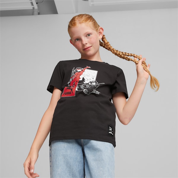 PUMA x MIRACULOUS Youth Tee, PUMA Black, extralarge-GBR