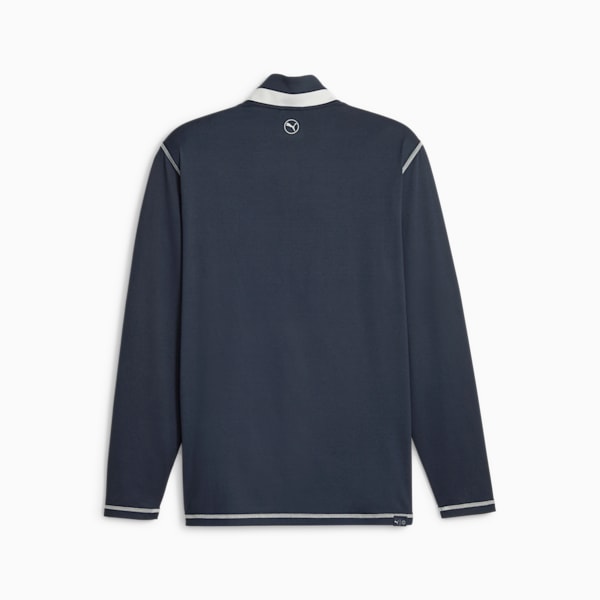 Sudadera ligera de golf para hombre, Navy Blazer-Ash Gray, extralarge