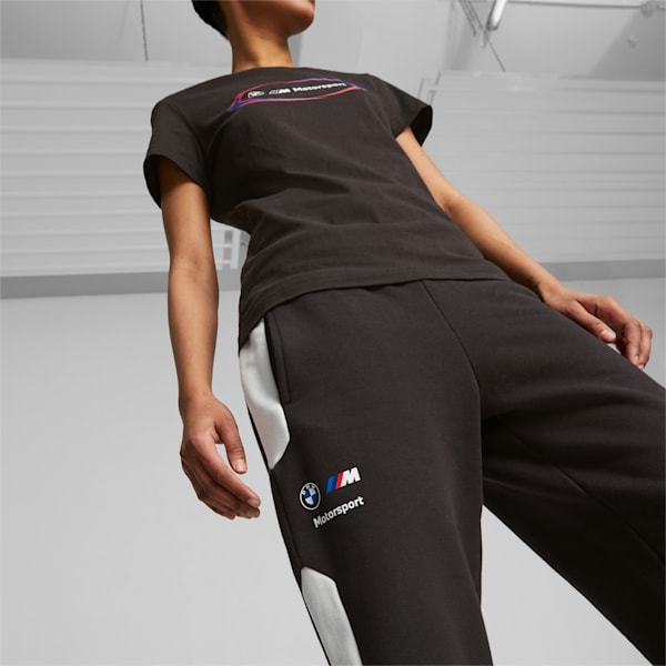 Pantalones deportivos de automovilismo BMW M Motorsport MT7 para mujer, PUMA Black, extralarge