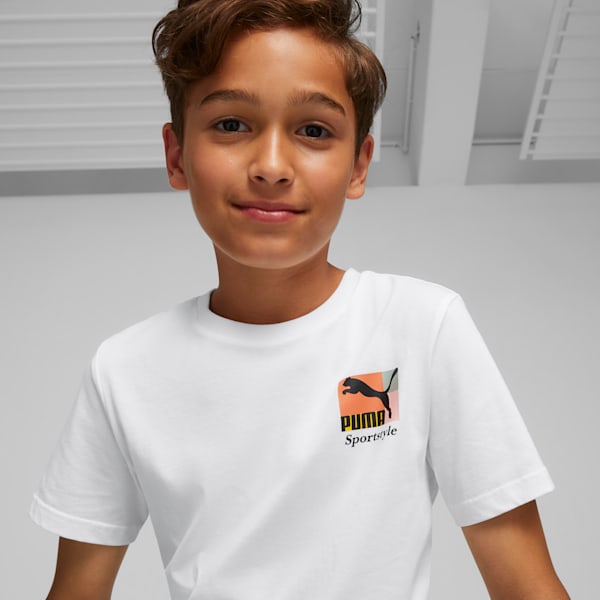 Classics Brand Love Boys' Tee, PUMA White, extralarge