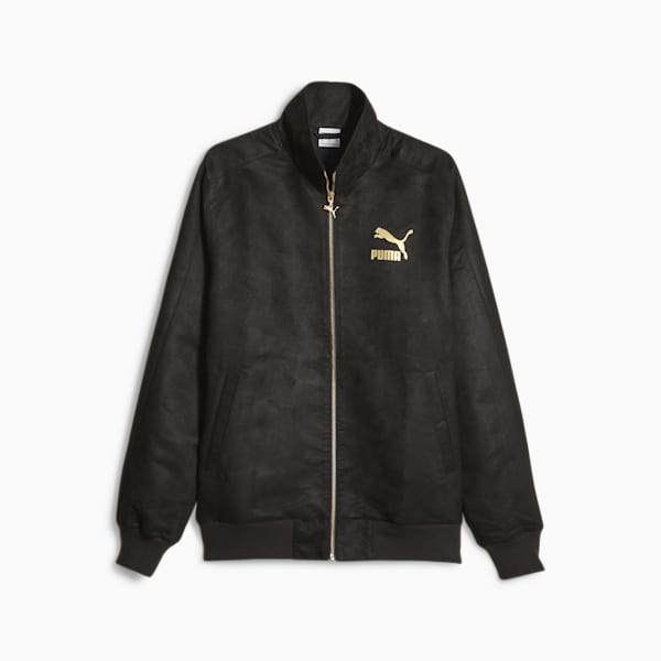 メンズ T7 リクレイム スウェード トラックジャケット, PUMA Black, extralarge-JPN