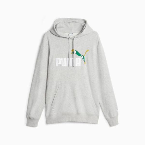 NO.1 LOGO Unisex Hoodie, Light Gray Heather, extralarge-AUS