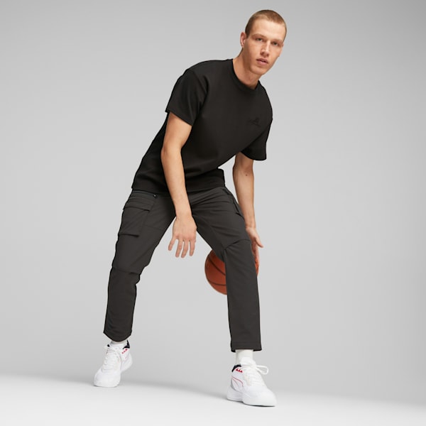 Camiseta de baloncesto Above the Clouds para hombre, PUMA Black, extralarge