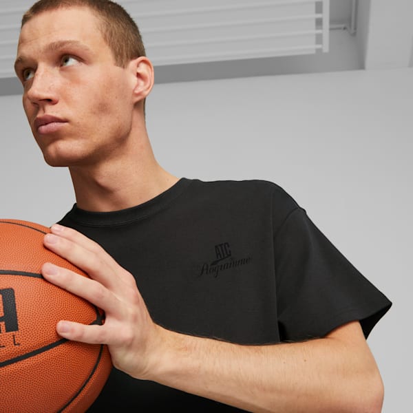 Camiseta de baloncesto Above the Clouds para hombre, PUMA Black, extralarge