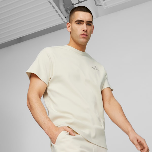 Above the Clouds Men's Basketball Tee, Alpine Snow, extralarge