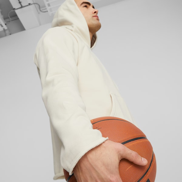 Above the Clouds Men's Basketball Hoodie, Alpine Snow, extralarge