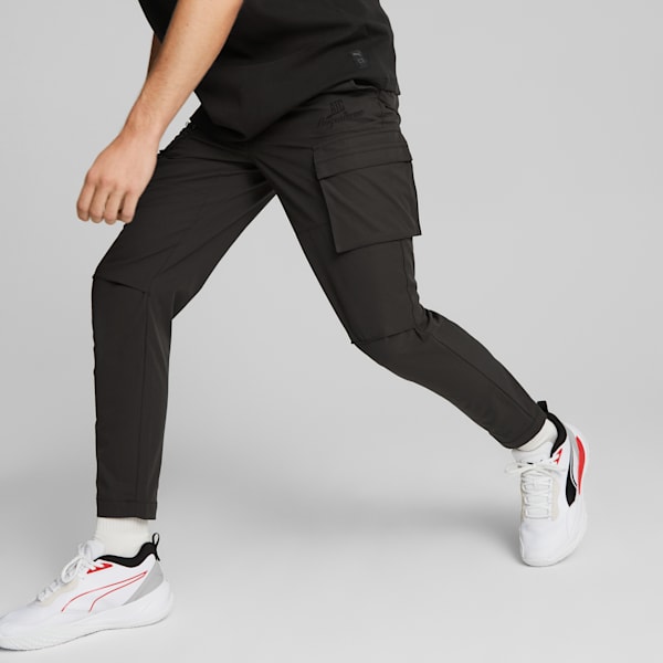 Breakdown Cargo Basketball Pants Men, Black, Puma