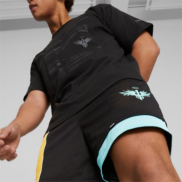 PUMA x MELO Rare Ralph Men's Basketball Shorts, PUMA Black, extralarge-IND