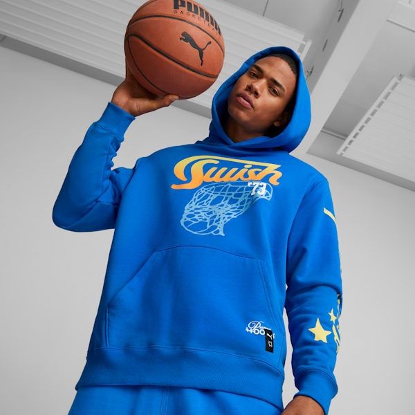Sudadera con capucha y diseño gráfico Franchise 2, Racing Blue, extralarge